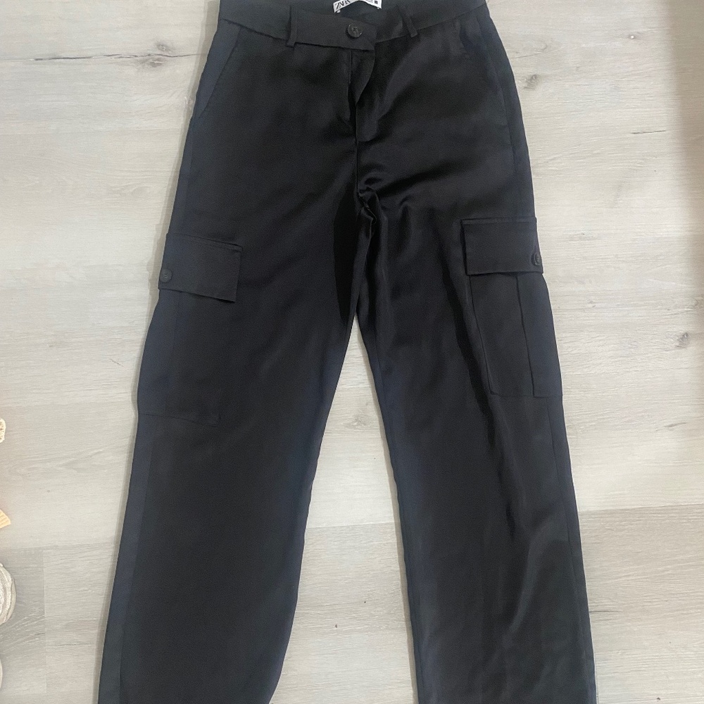 Zara satin cargos